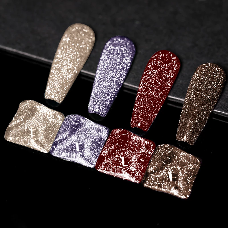 16 colors disco gel nail polish wholesale private label reflective nail polish custom logo nail gel polishes