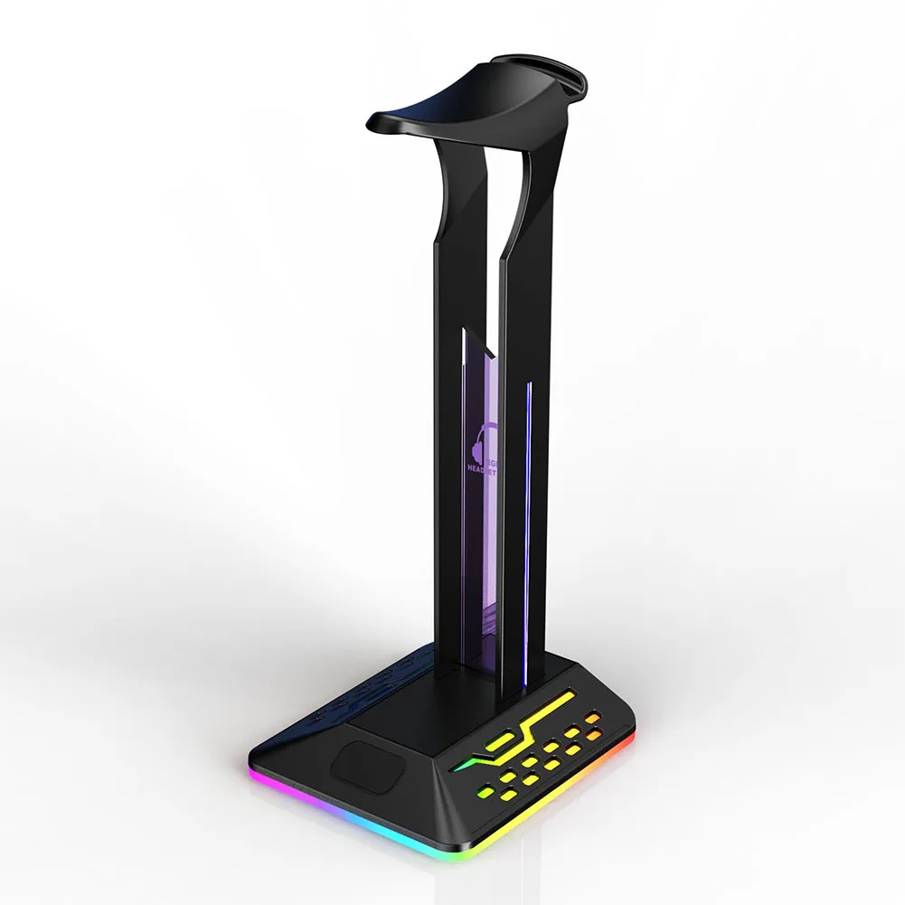 Подставка для Игровых Наушников RGB с двумя портами USB Type-C и
