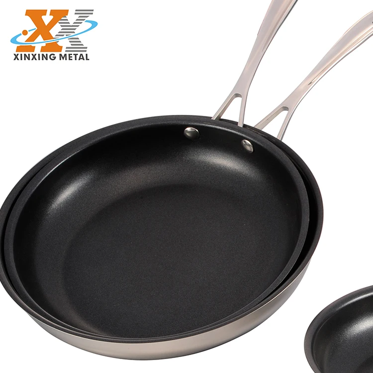 Quality Heat Resistant Cookware Stainless Steel Non Stick Home Kitchen Fry Pan