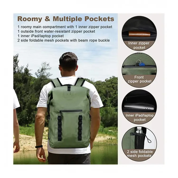 High Quality Waterproof Dry Bag   Multifunction Waterproof Backpack Travel Hiking Backpacks Male for Hiking Camping Outgoing