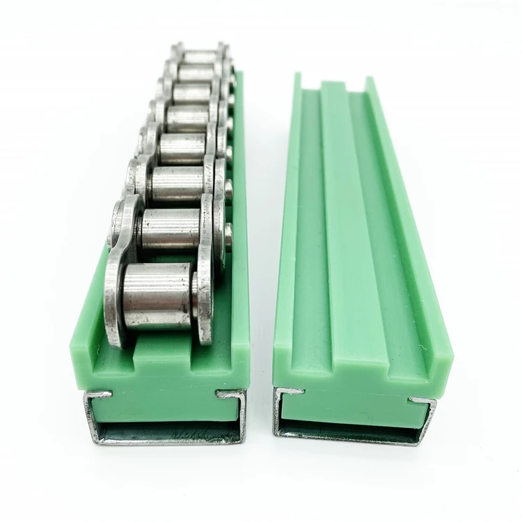 Custom CTS shaped wear resistant UHMWPE linear plastic chain guide