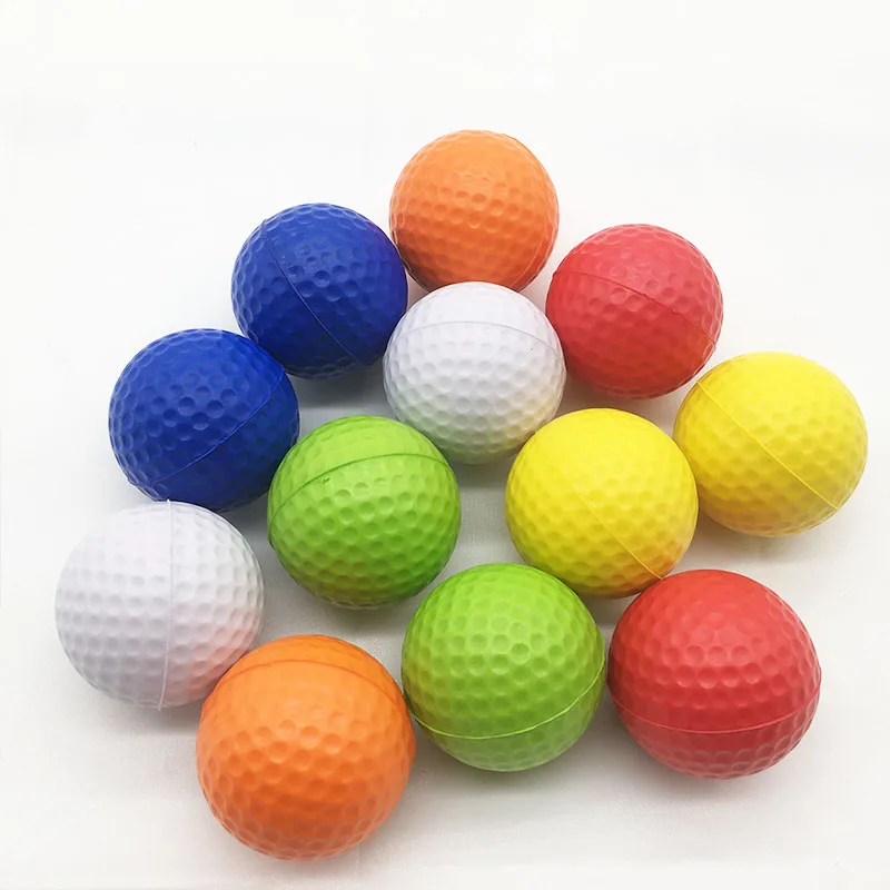 Practice Foam Golf Ball Limited Flight Golf Practice Ball Dent Resistant Dimpled Soft Training Ball for Indoor Outdoor Backyard
