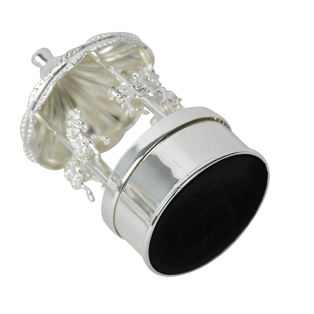 Customized Xmas Carrossel decorative  rotating carousel  music box for Christmas gift