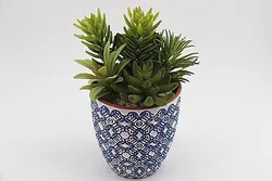 New Design Custom Mini Bonsai Faux Succulent Artificial Plant Potted  Decorative Garden Home Desktop Decoration