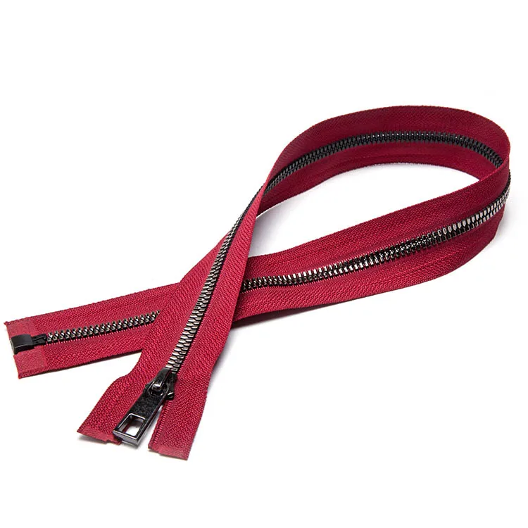 YAB Customize Two Way Open Long Chain Double Sided Zipper 2 Way Plastic Resin Zipper For Clothes