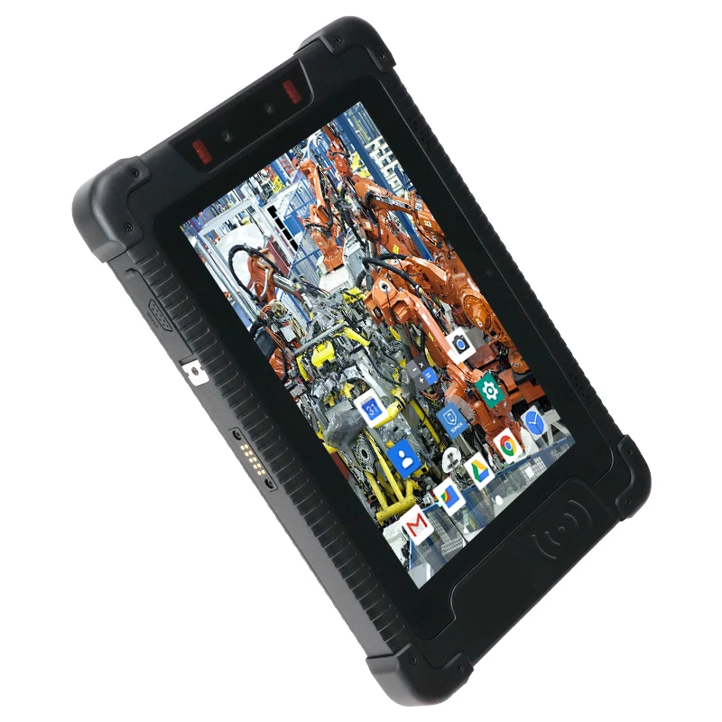 8 inch 4G Lte Rugged IP65 Waterproof Industrial Professional Android 8' NFC Tablet PC Fingerprint Sensor