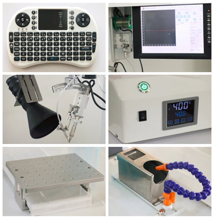 Automatic production line ccd camera system soldering robot with line with CE