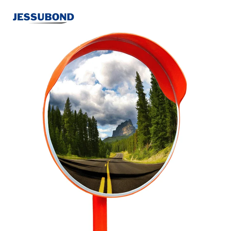 100cm Convex Outdoor Traffic Mirror PC Outdoor Traffic Road Safety Round Convex Mirrors