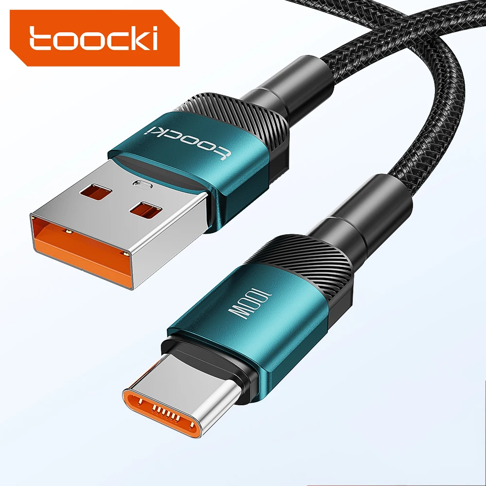 Toocki 100W 6A USB Type C OEM Cable Braided Nylon Type C USB Charging Cable For Toocki Shopee Lazada