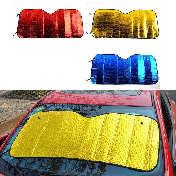 folding customizable colorful PE bubble material anti UV rays windshield car sun shade sunshades for vehicle