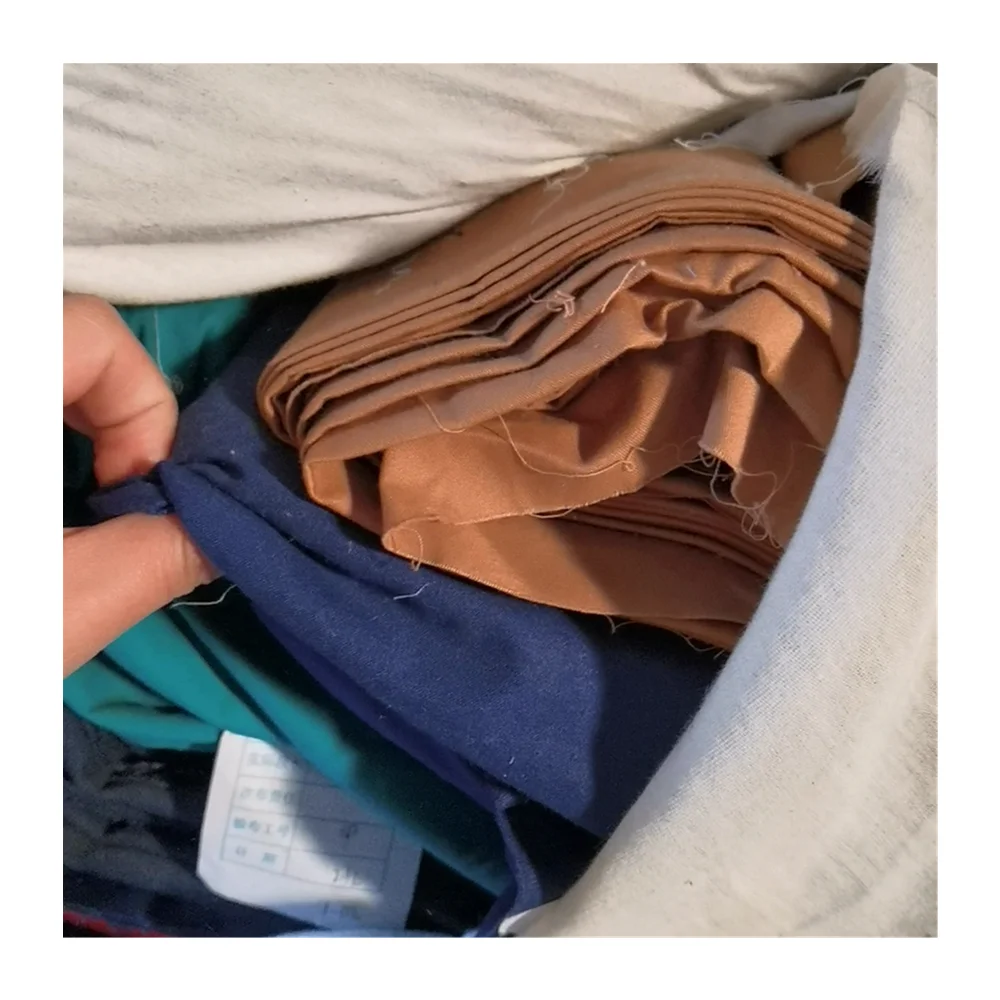 ZHAORUN home textile Africa cotton mixed fabric per kg in stock lot cotton twill pieces fabric stocklot for garment