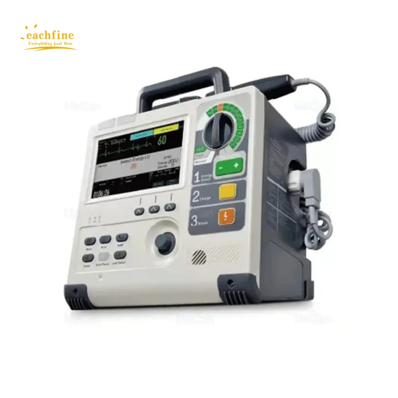 Emergencymedical Defibrillator with CPR AED Mode Biphasic Defibrillator Machine Cardiac Monitor Portable Cardiac Defibrillator