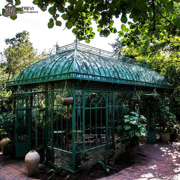 Customized Design Luxury Outdoor High Quality  Wrought Iron Gazebos For Garden
