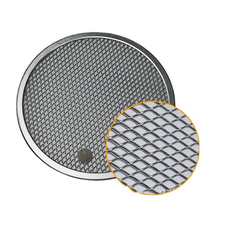 Top Selling Pizza Screen Thickened pizza mesh trays 6-20 inch aluminum pizza mesh baking trays