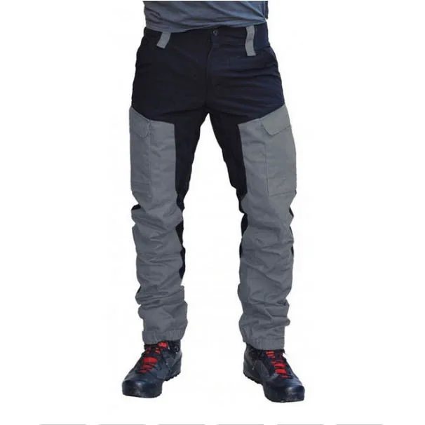 Tenue De Travail Customized Logo Work Cloths Outdoor Pant Sport Motorcycle Multi Pocket Hiking Workwear Grey Cargo Pant Men