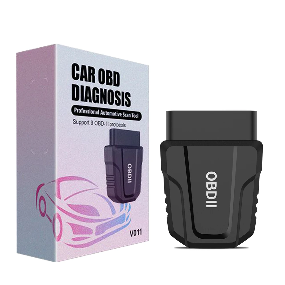 New Arrival V011 Alarm Vehicle Safety Real-time Monitoring ELM327 Auto Health Car Diagnostic Bluetooth OBD-II Scanner