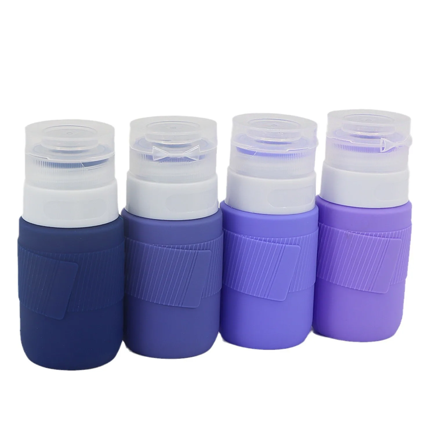 Multicolor Silicone Travel Bottles For Toiletries Sub-bottling Container Lotion Refilling Shampoo Bottle Set