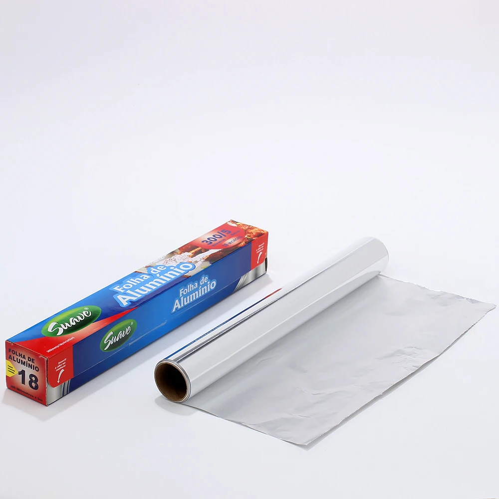 8011 Food Grade Household Aluminium Food Packaging Tin Foil Aluminum Paper Foil Roll For Cooking