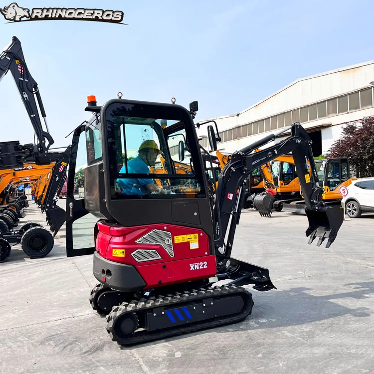 Rhinoceros xn22 2 ton min excavator with canopy mini excavator digger for sale Mini Excavator China Digger Machine