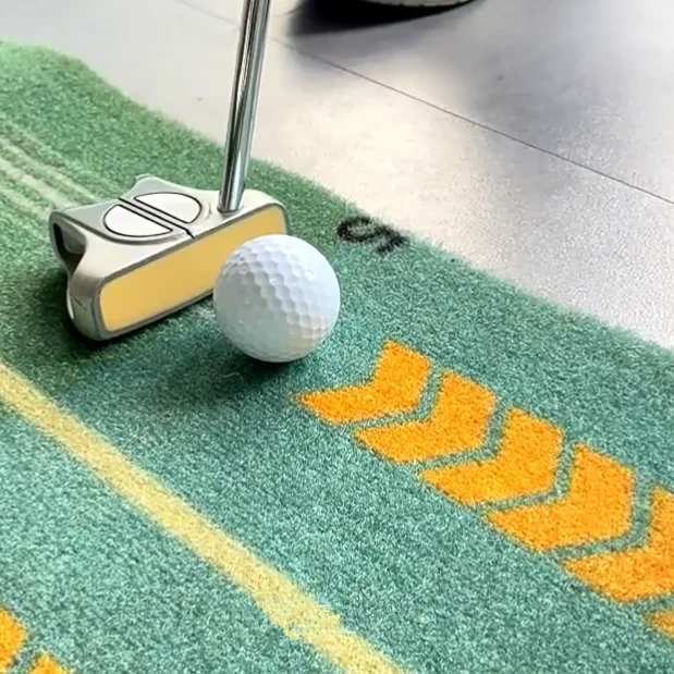 Golf Training Aids Solid Wood Indoor Electronic Automatic Ball Return Office Home Golf Putting Practice Mat