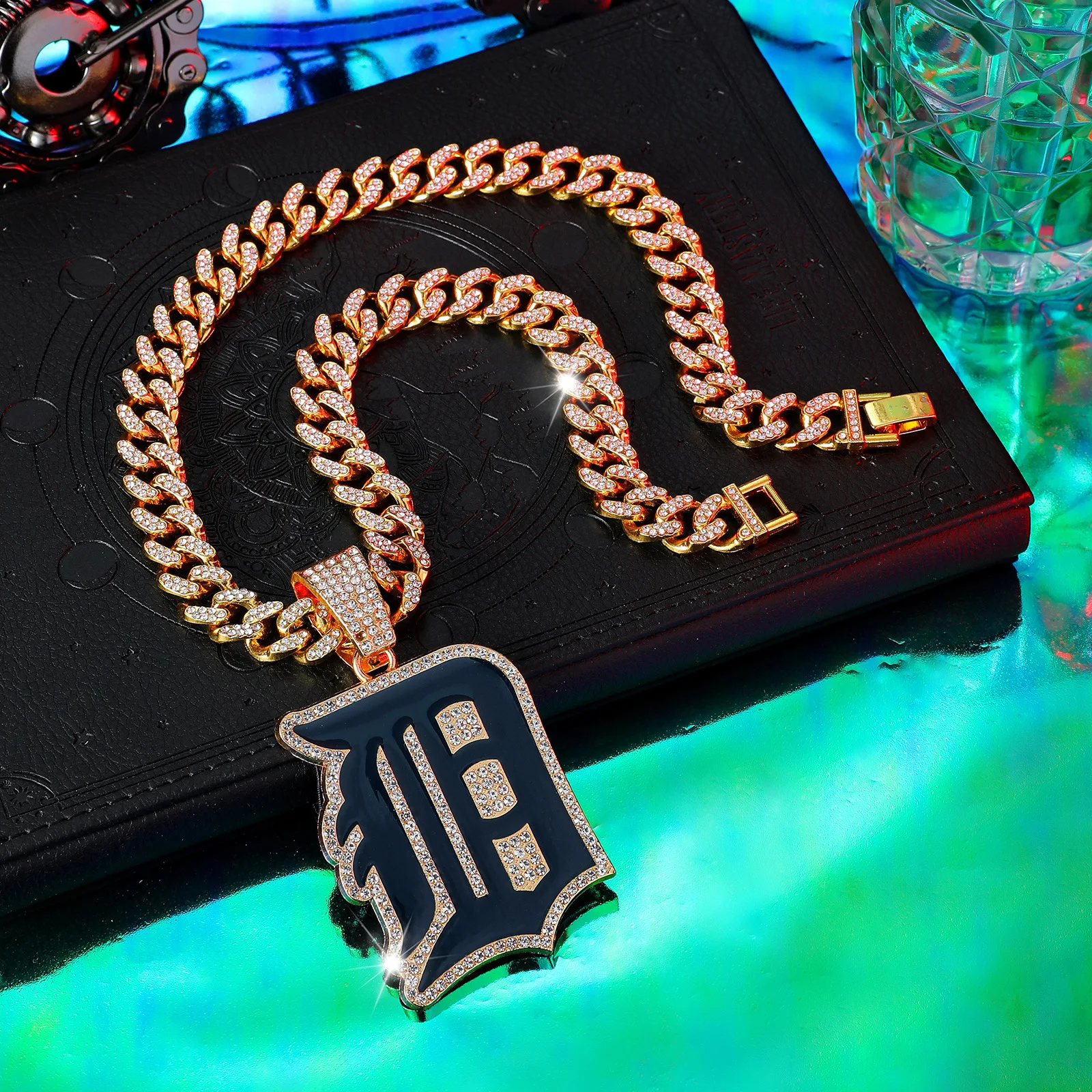 Customized Necklace Fashion Jewelry Necklaces Detroit Team Letter Pendants Gold Silver Necklaces for Women Men