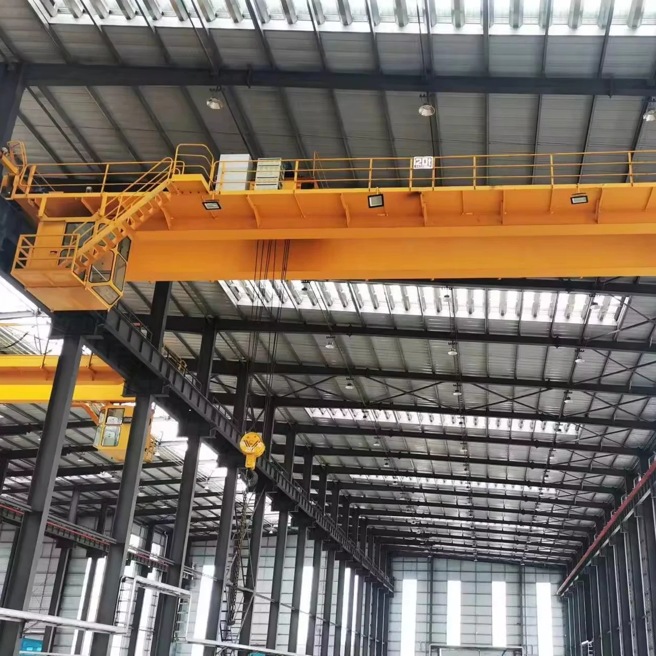 Factory free Design  5 Ton Overhead crane workshop plant electric double girder  bridge crane construction lifting hoist A5 A8
