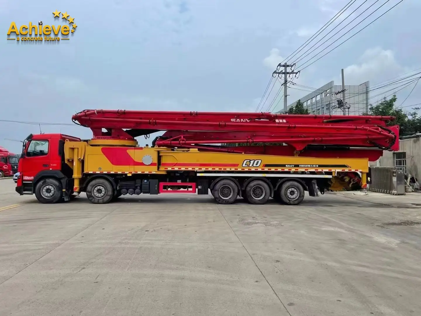 Achieve Sany 56M High Cost-Efficiency Concrete Pump Super Long Boom Wholesale Price Syg5445Thb 560C-10(Sl) Concrete Pump Truck