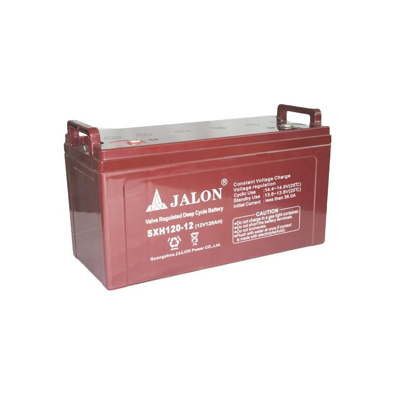 Guangzhou Jalon 12v 120ah Storage Sealed vlra battery  deep cycle battery