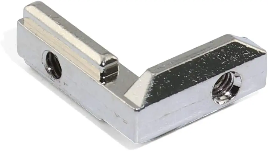 T Slot L Shape Interior Inside Corner Joint Bracket for European Standard Aluminum Extrusion Profile 4545 Series Slot 10mm