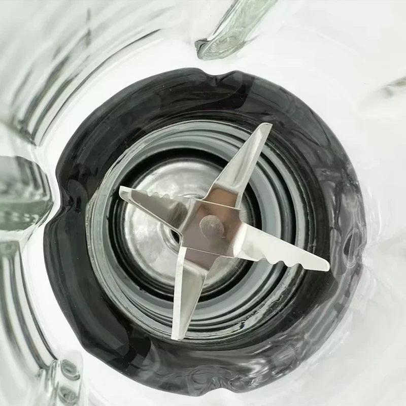 Heavy Duty Juicer 2-in-1 Electric Blender Smoothie Maker with Push Button Control Stainless steel Body Household Glass Container