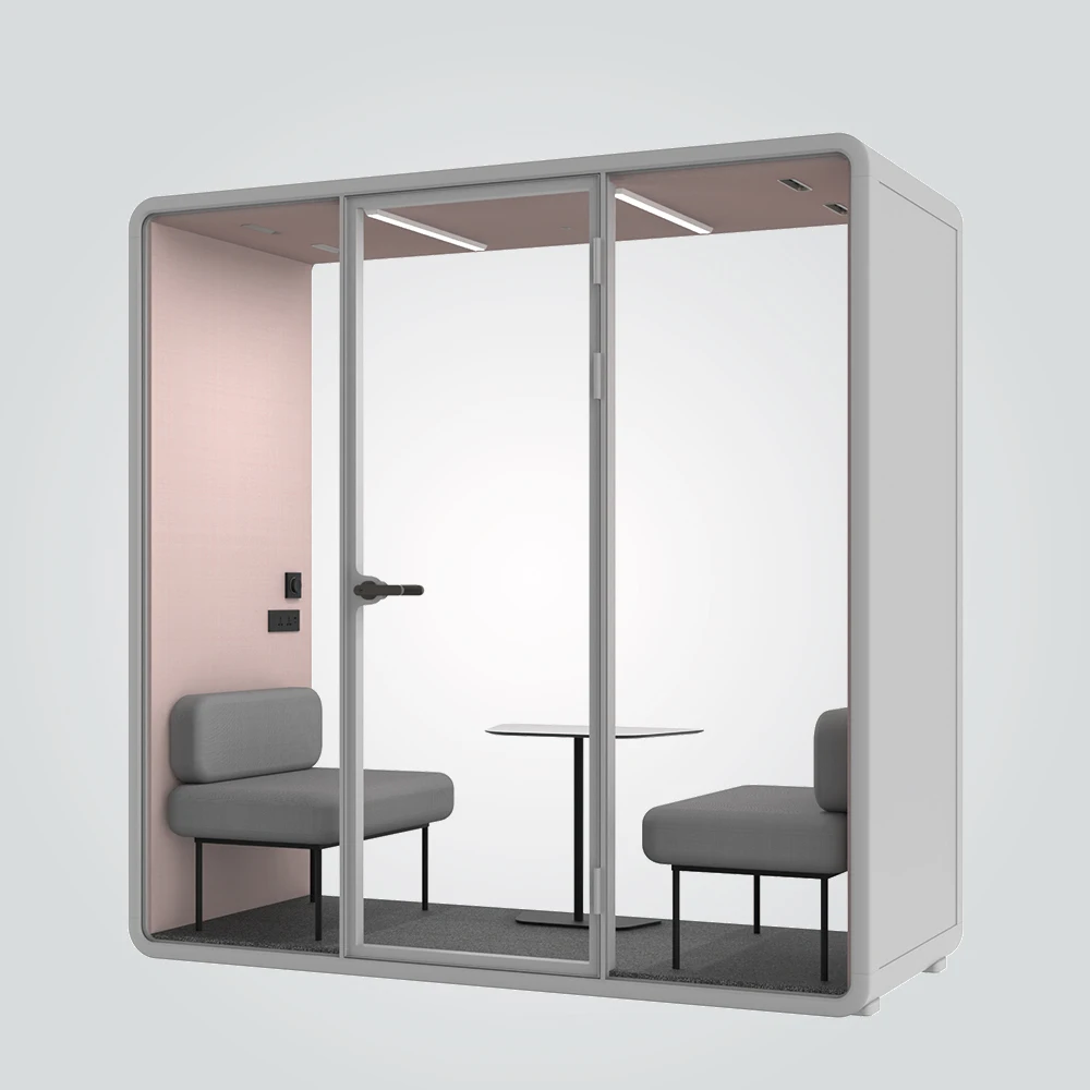 Modern soundproof cabin 1-2 person office pods indoor privacy booth easy to instal