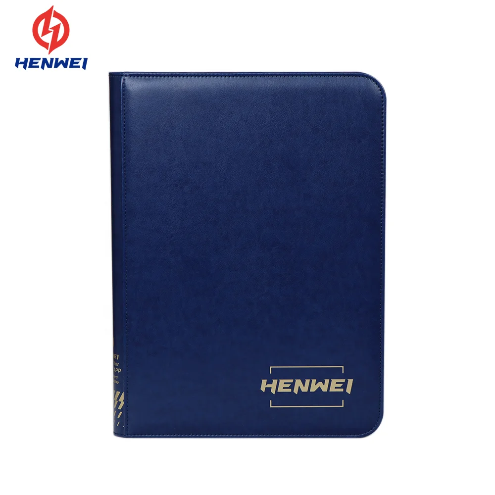 Hot sale New design PU Leather printing Logo custom favorable price trading card binder