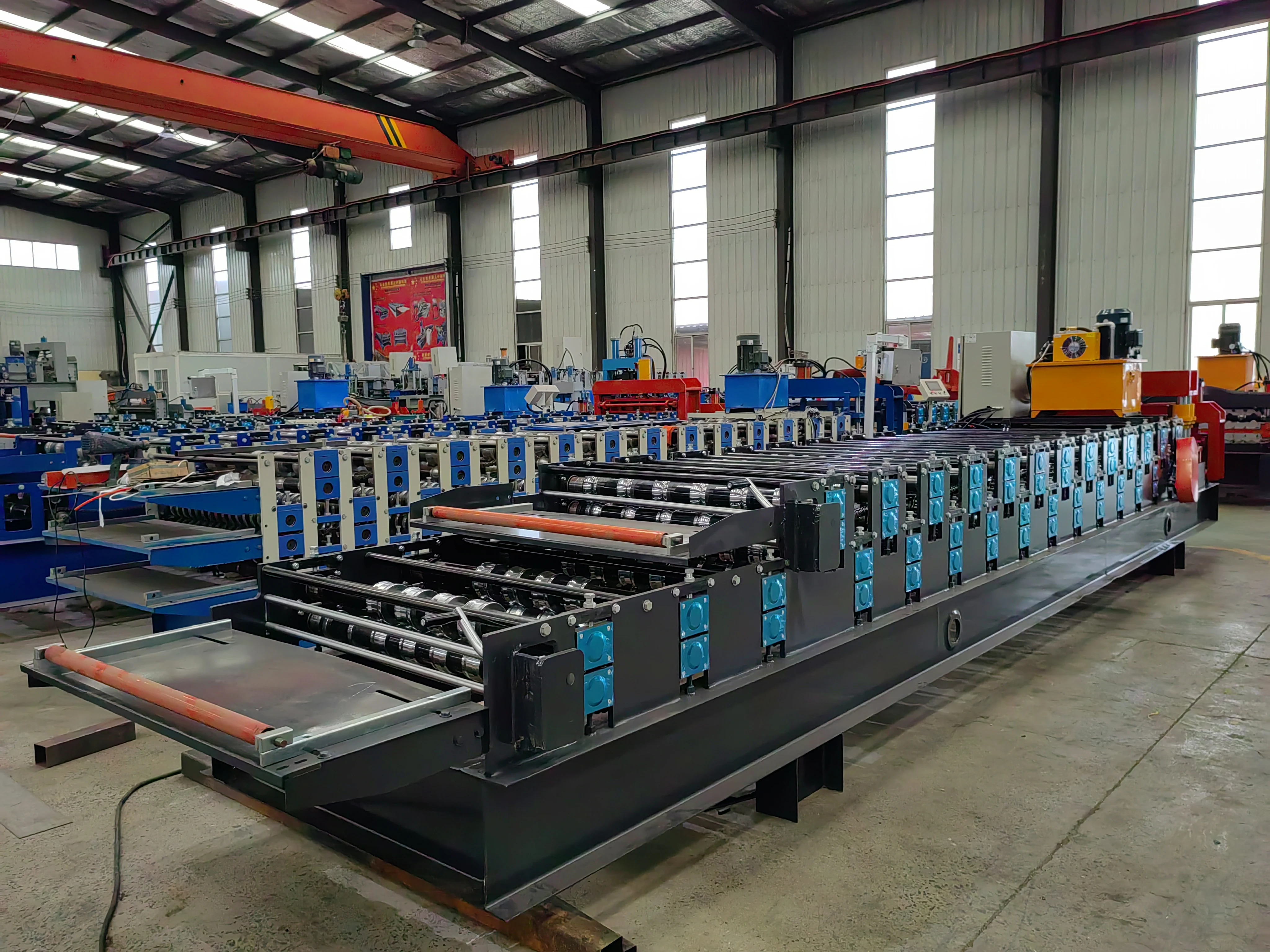 Double Layer Zinc Roof Sheet Machine Glazed Tile Roofing Sheets Roll Forming Machine