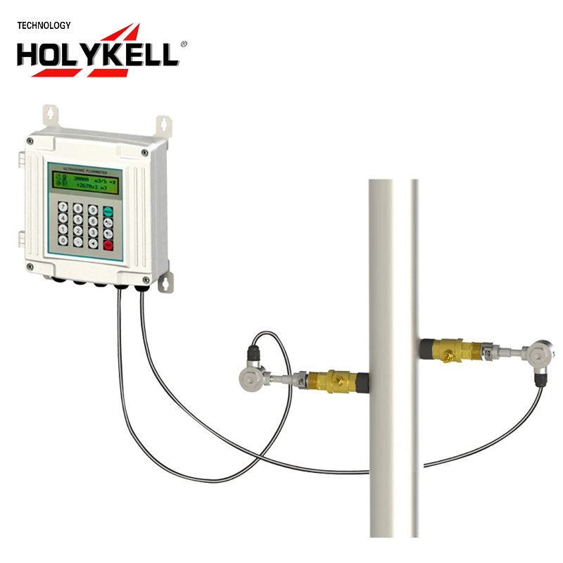 
Holykell factory China supplier lcd displayer digital water flow meter and ultrasonic flow meter price 