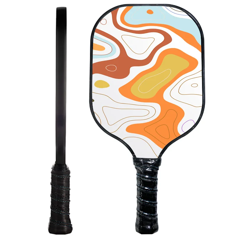 China toray raw carbon fiber  T700 with case canvas usapa approved yellow oem pickleball paddle  cover large size
