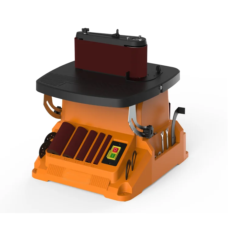 Vertical Drum Belt Wood Sander Oscillating Spindle Sander for Curved Surface Woodworking