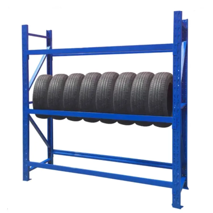 Powder Coated Boltless Warehouse Tire Storage Rack Heavy Duty Pallet Storage Racks