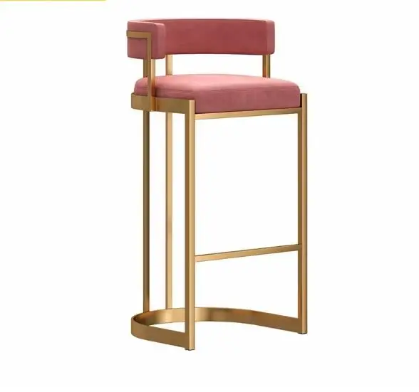 Modern Luxury High-End Kitchen Island Table with Bar Chair Accessible High-Stool with Special Backrest for Living Room