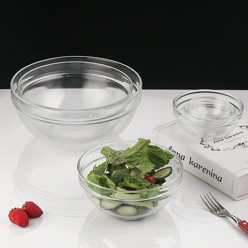 Home dinnerware round shape Candy Sugar Dessert pudding glass fruit bowl