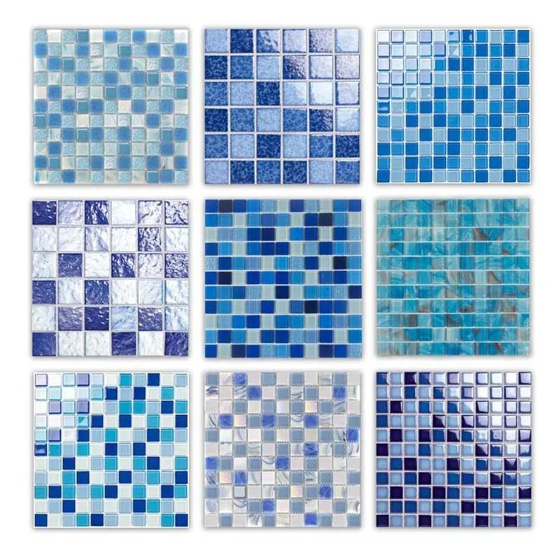 cheap price good quality tiles foshan mosaic factory swimming pool tiles and decoration wall crystal glass mosaic tile