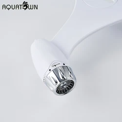 AQUATOWN Super Slim Dual Nozzles Toilet Bidet Attachment for Bathroom
