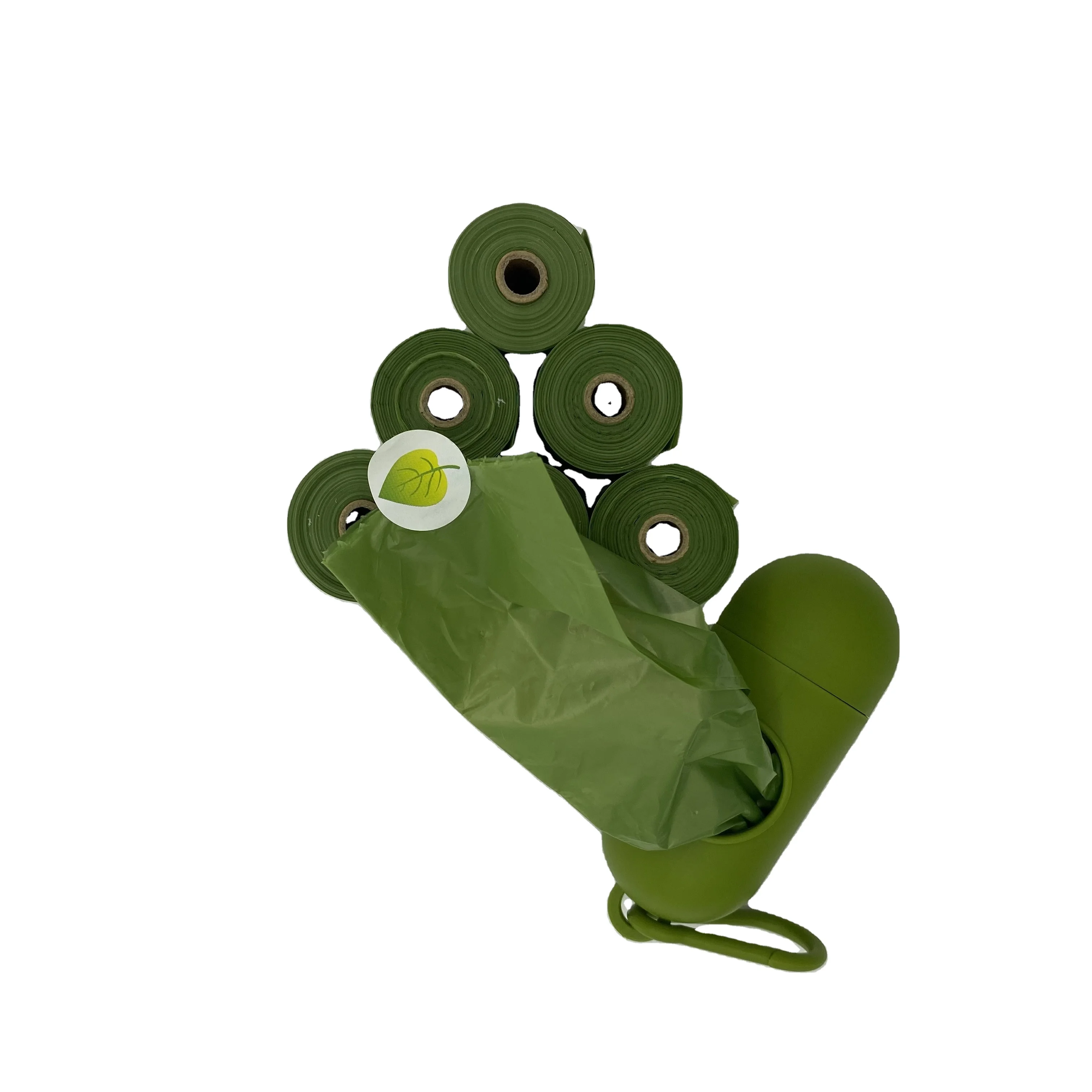 led automatic retractable pla biodegradable pet garbage green sheep dispenser for poop bag