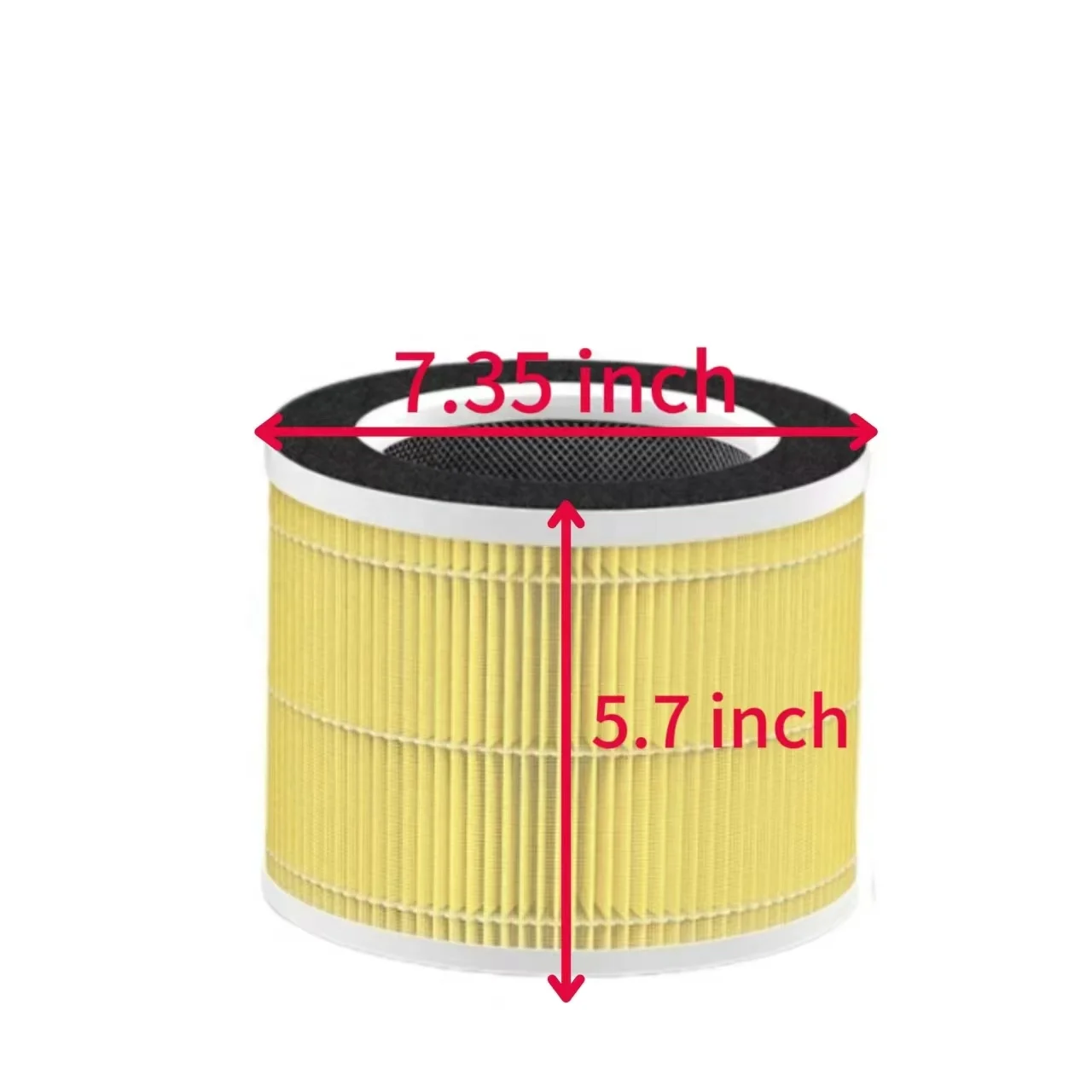 2 PACK 3-in-1 H13 True HEPA Filter Replacement RP-AP088B Compatible With RP-AP088B Air Purifier