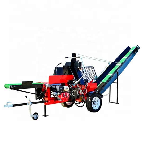 Best quality 15ton 20ton 30ton hydraulic electric starter wood log splitter automatic firewood processor for sale