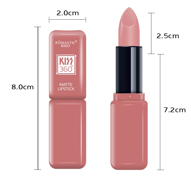 2024 Romantic bird custom 12 Colors Private Label Lipstick Manufacturers Cosmetics Long Lasting Smooth Vegan Waterproof lipstick