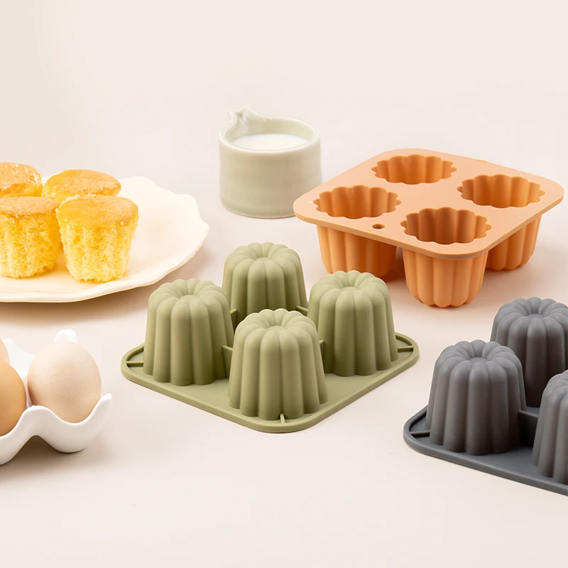 Custom BPA Free Food Grade Silicone Baking Mold Round Orange Cake Puck Mold