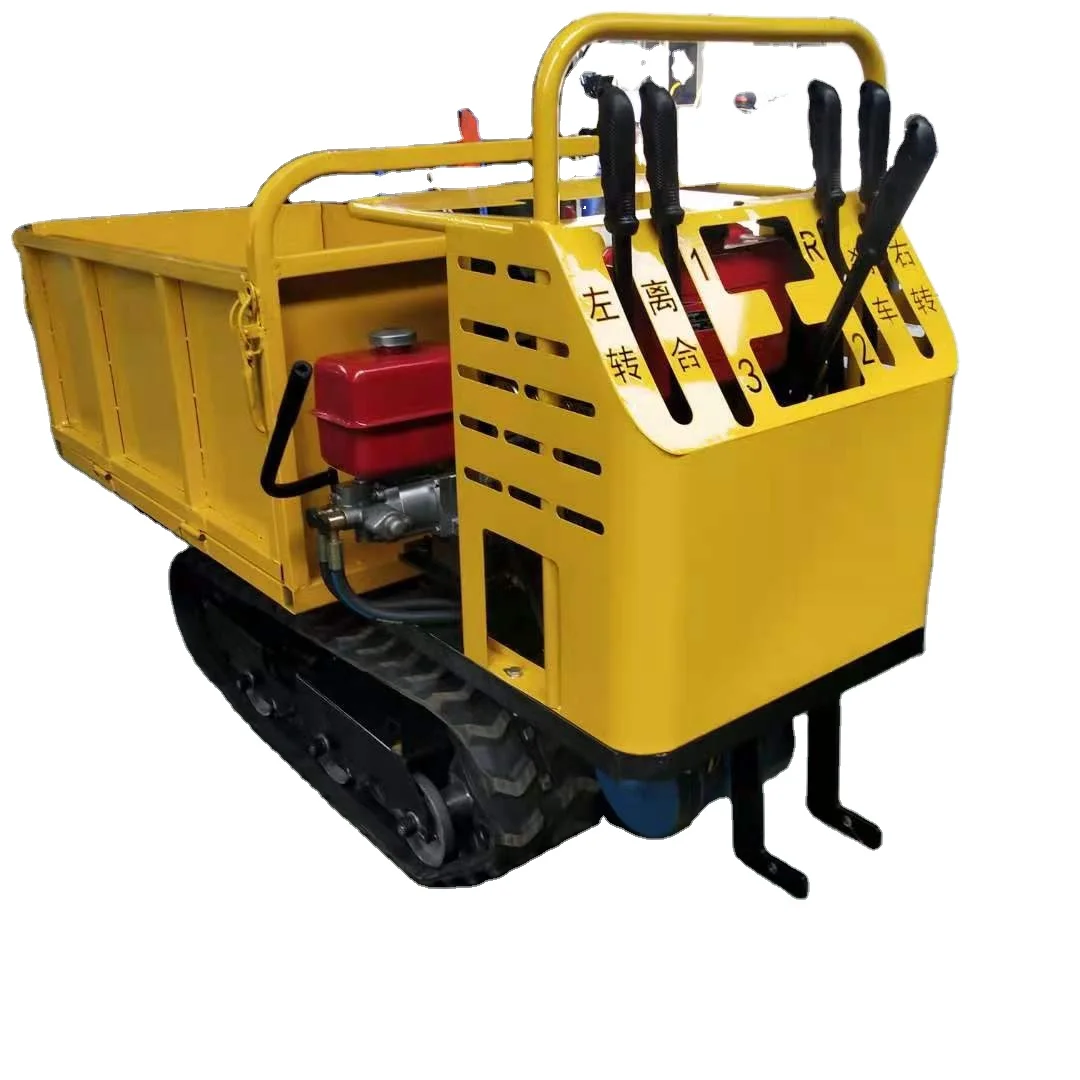 2 ton Small mountain crawler dump truck Crawler Carrier Orchard Machine Rubber Track Transporter