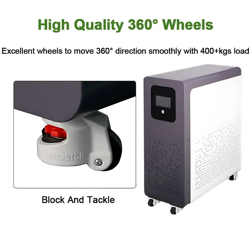 Good Quality Lithium Battery Mobile Wheeled Battery 51.2V 200ah 230ah Top Brand Lithium Battery
