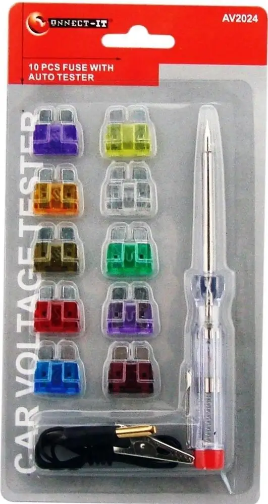 Auto Standard blade fuse Car fuse blister packing with extractor