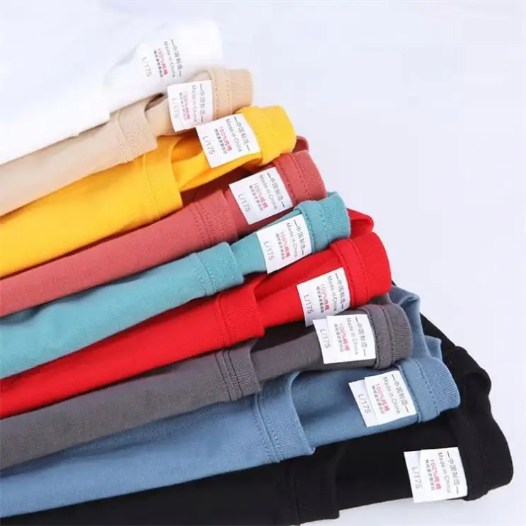 Short Sleeves Size Xxxxxxl T Shirts Vintage T Shirt Customize Shirts Wholesale Hot Summer Custom Logo 150gsm Solid Color Casual